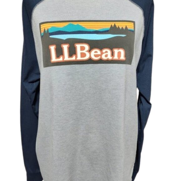 Men’s L.L Bean Color Block Long Sleeve Slightly Fitted Shirt Medium - Regular - Picture 2 of 8